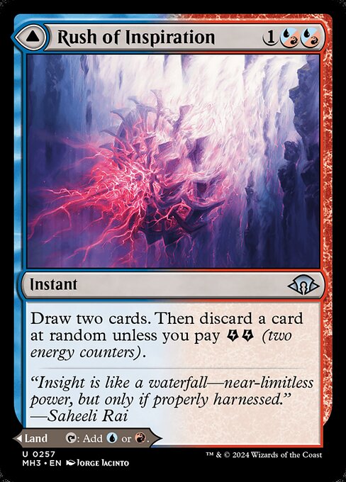 Rush of Inspiration // Crackling Falls, art by Jorge Jacinto