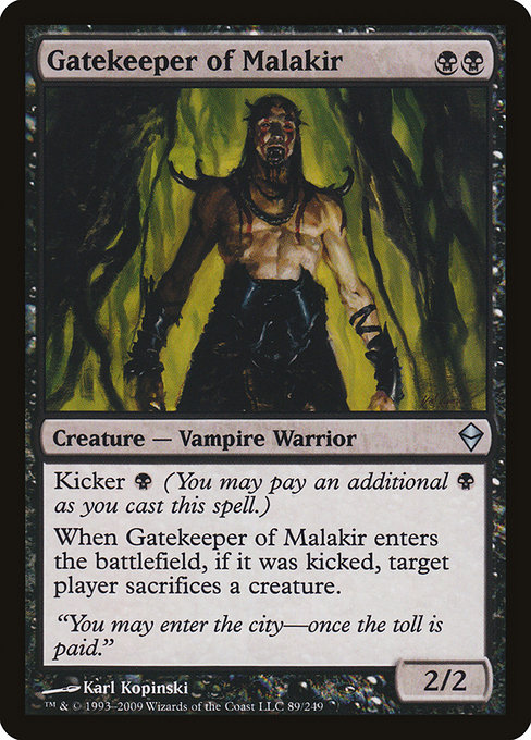 Gatekeeper of Malakir, art by Karl Kopinski