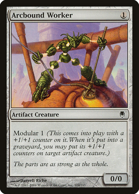Arcbound Worker, art by Darrell Riche