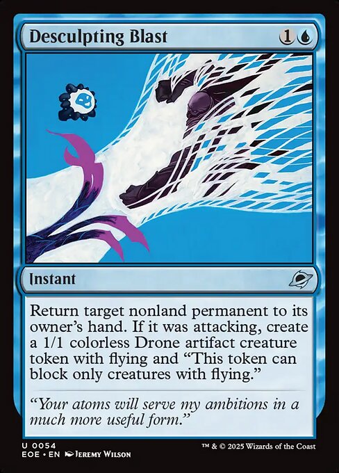 Desculpting Blast, art by Jeremy Wilson