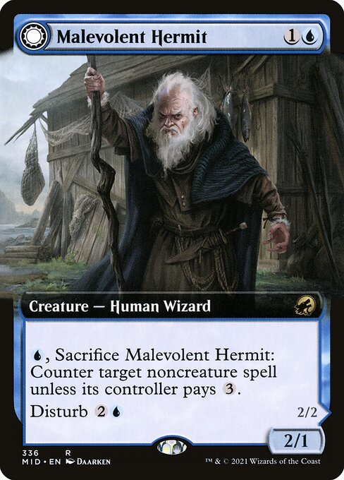 Malevolent Hermit // Benevolent Geist, art by Daarken