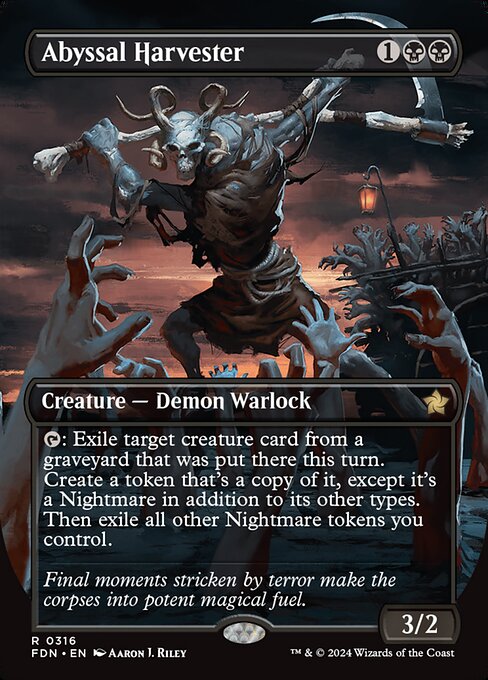 Abyssal Harvester, art by Aaron J. Riley