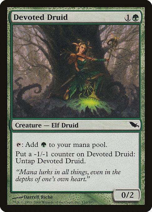 Devoted Druid, art by Darrell Riche