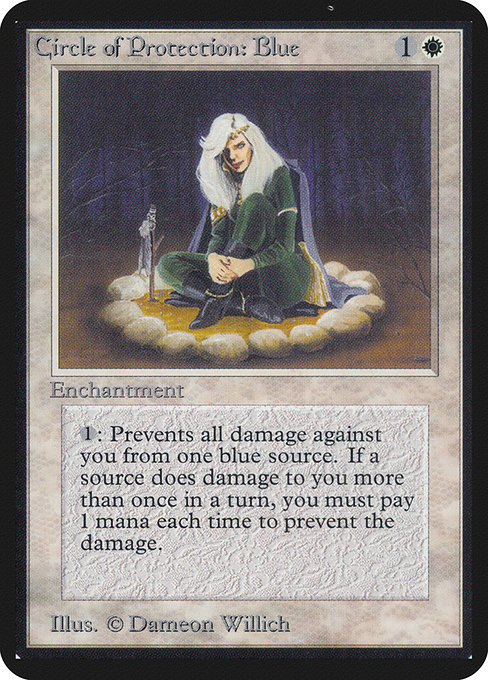 Circle of Protection: Blue, art by Dameon Willich