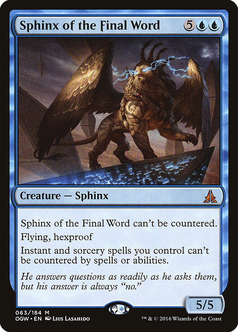 Sphinx of the Final Word, art by Lius Lasahido