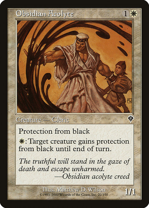Obsidian Acolyte, art by Matthew D. Wilson