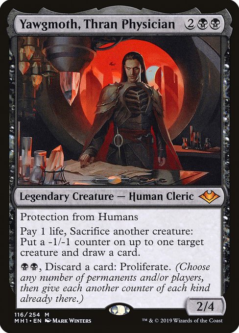 Yawgmoth, Thran Physician, art by Mark Winters