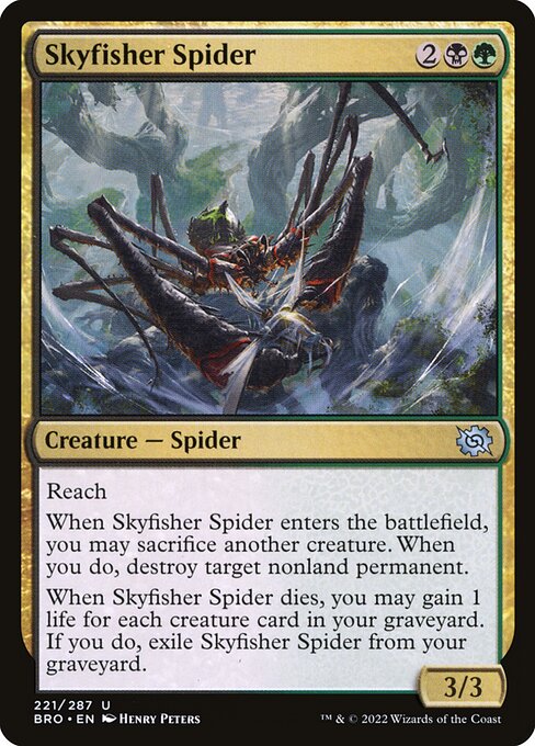Skyfisher Spider, art by Henry Peters