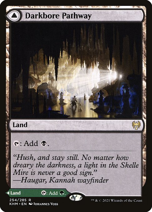 Darkbore Pathway // Slitherbore Pathway, art by Johannes Voss