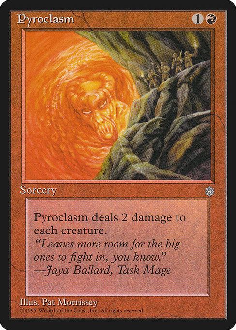 Pyroclasm, art by Pat Lewis