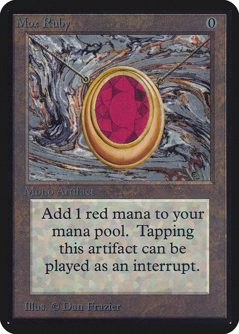 Mox Ruby, art by Dan Frazier