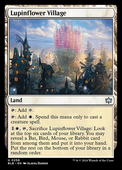 Lupinflower Village, art by Alayna Danner