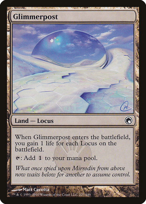 Glimmerpost, art by Matt Cavotta