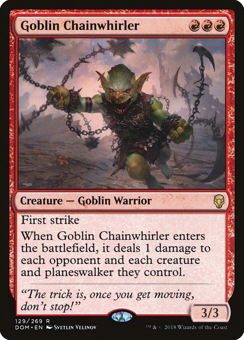 Goblin Chainwhirler, art by Svetlin Velinov