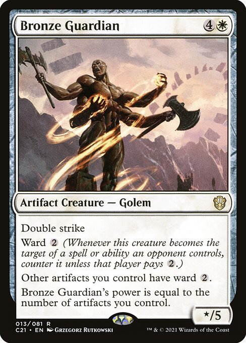 Bronze Guardian, art by Grzegorz Rutkowski