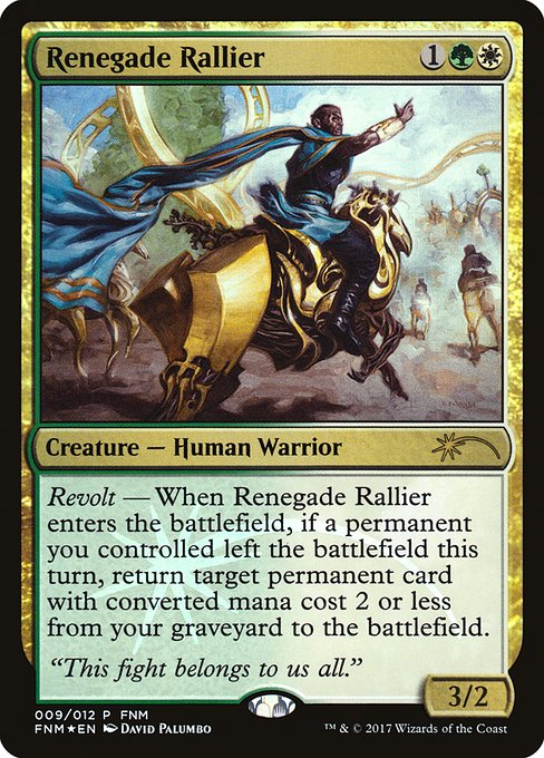 Renegade Rallier, art by David Palumbo