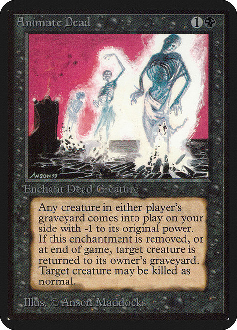 Animate Dead, art by Anson Maddocks