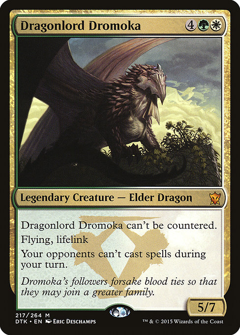 Dragonlord Dromoka, art by Eric Deschamps