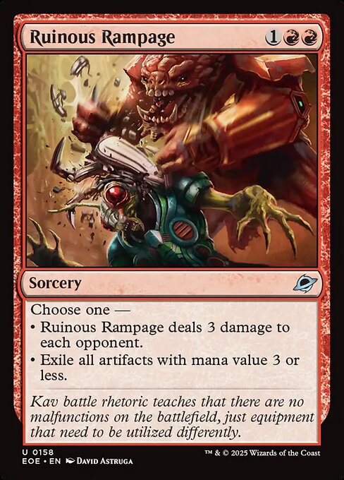 Ruinous Rampage, art by David Astruga