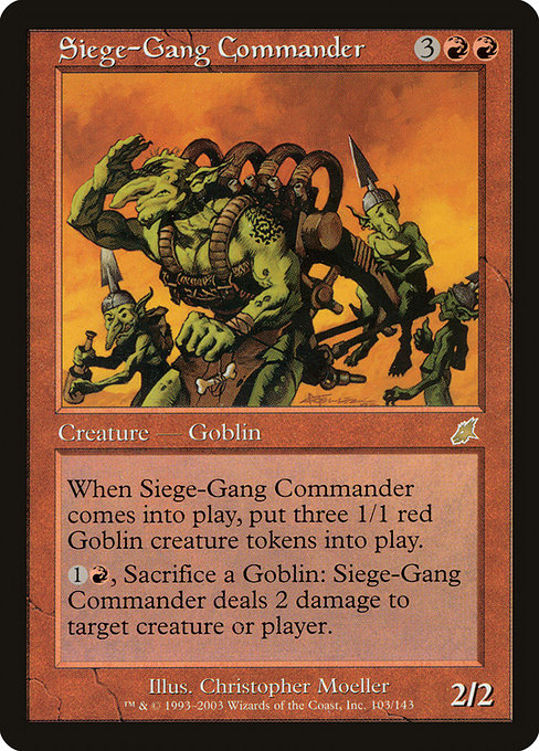 Siege-Gang Commander, art by Christopher Moeller