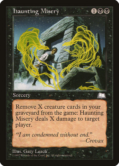 Haunting Misery, art by Gary Leach