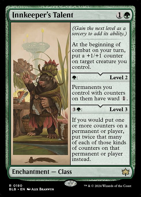 Innkeeper's Talent, art by Alix Branwyn