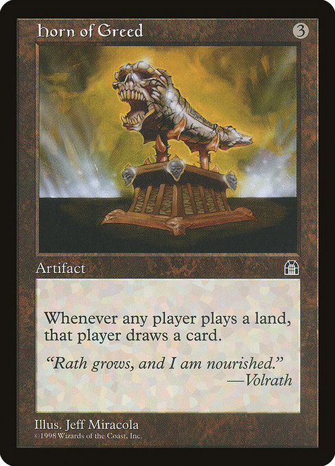 Horn of Greed, art by Jeff Miracola