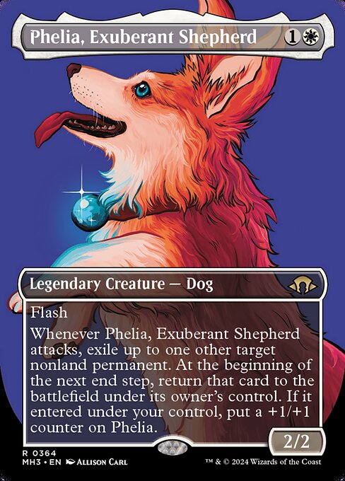Phelia, Exuberant Shepherd, art by Allison Carl
