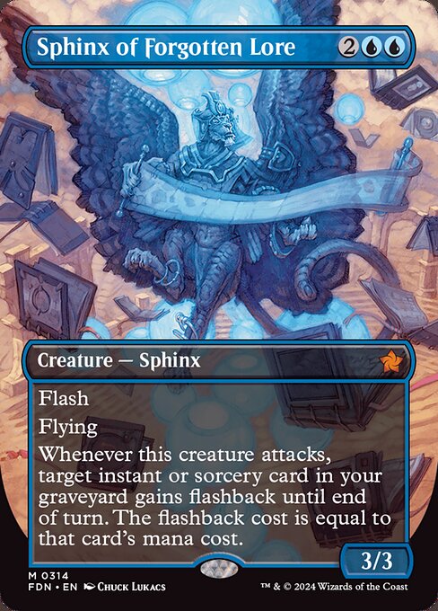 Sphinx of Forgotten Lore, art by Chuck Lukacs