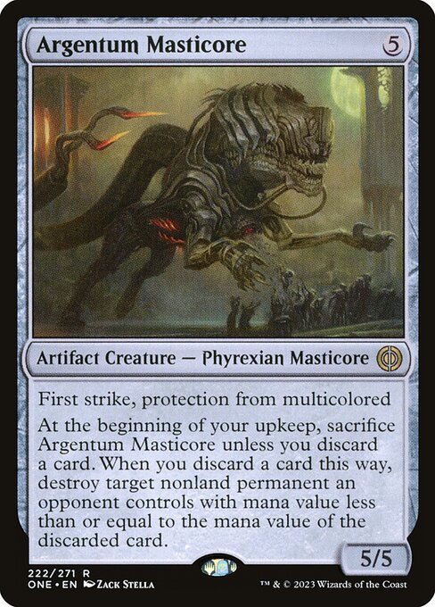 Argentum Masticore, art by Zack Stella