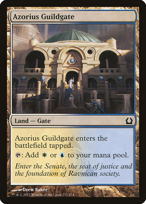 Azorius Guildgate, art by Drew Baker