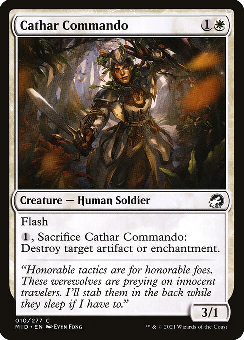 Cathar Commando, art by Evyn Fong