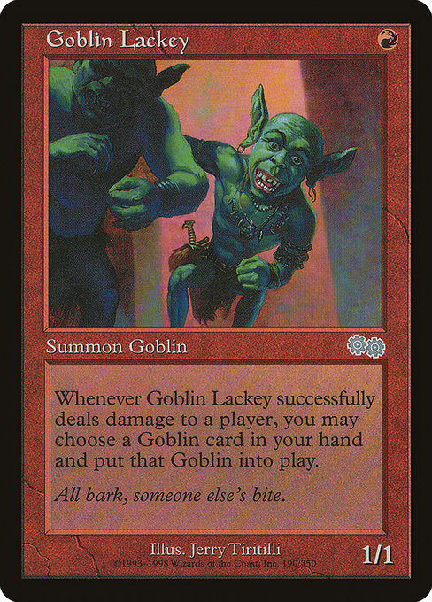 Goblin Lackey, art by Jerry Tiritilli