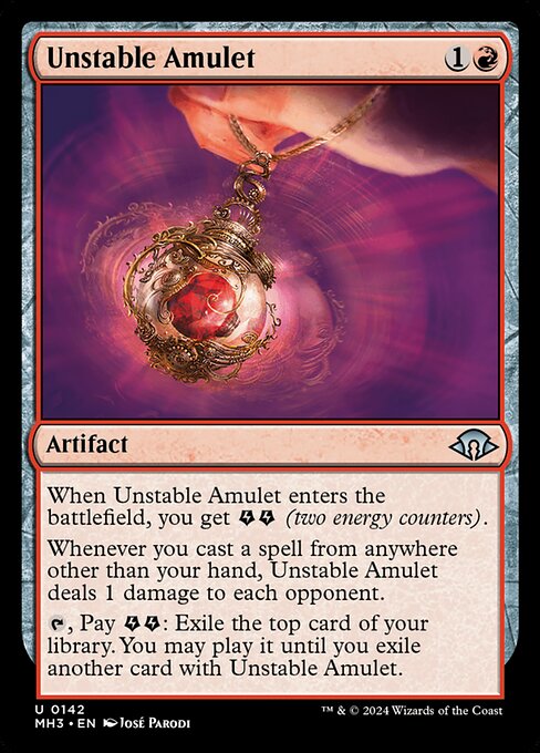 Unstable Amulet, art by José Parodi
