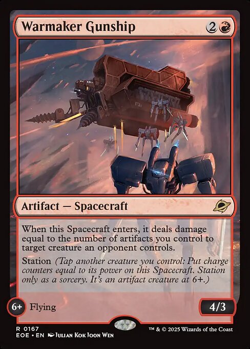 Warmaker Gunship, art by Julian Kok Joon Wen