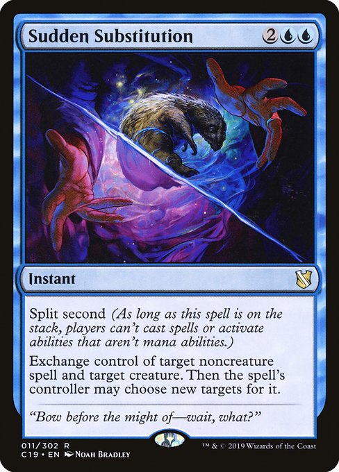 Sudden Substitution, art by Noah Bradley