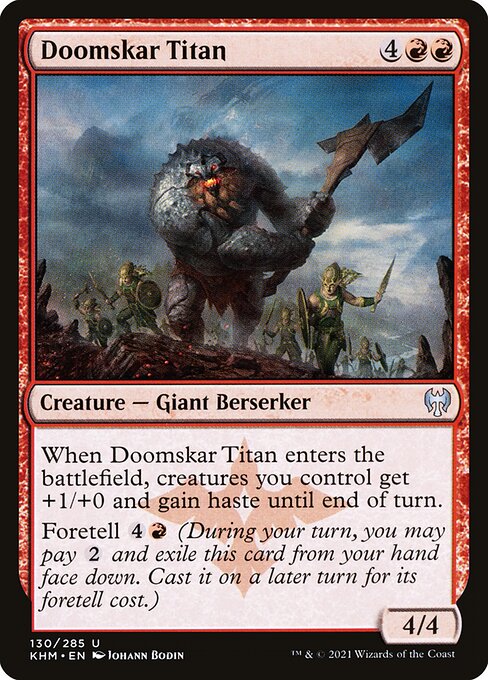 Doomskar Titan, art by Johann Bodin