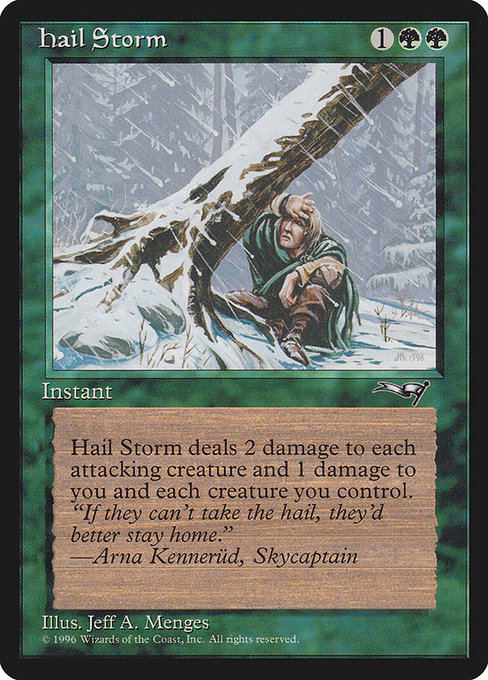 Hail Storm, art by Jeff A. Menges