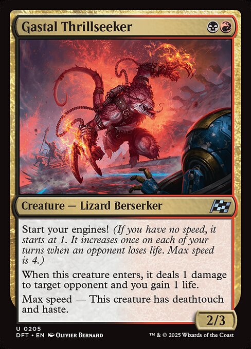 Gastal Thrillseeker, art by Olivier Bernard