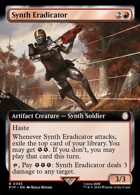 Synth Eradicator, art by Kekai Kotaki