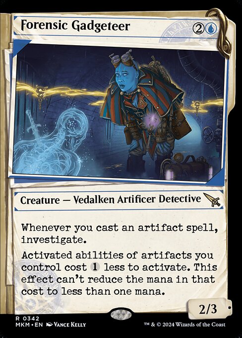Forensic Gadgeteer, art by Vance Kelly