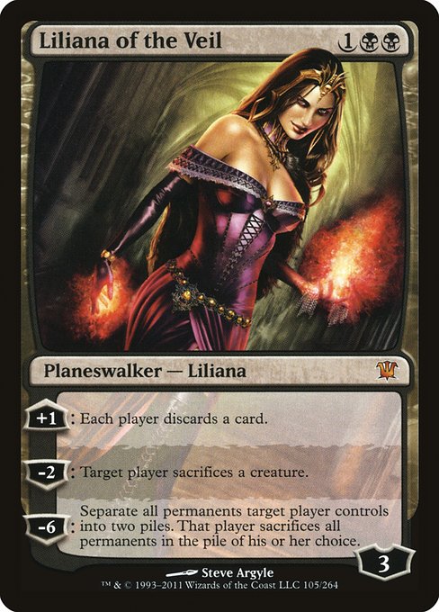 Liliana of the Veil, art by Steve Argyle