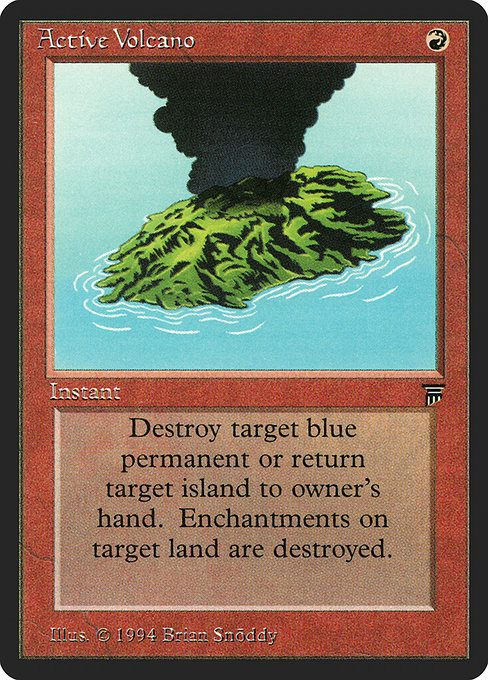 Active Volcano, art by Justin Hampton