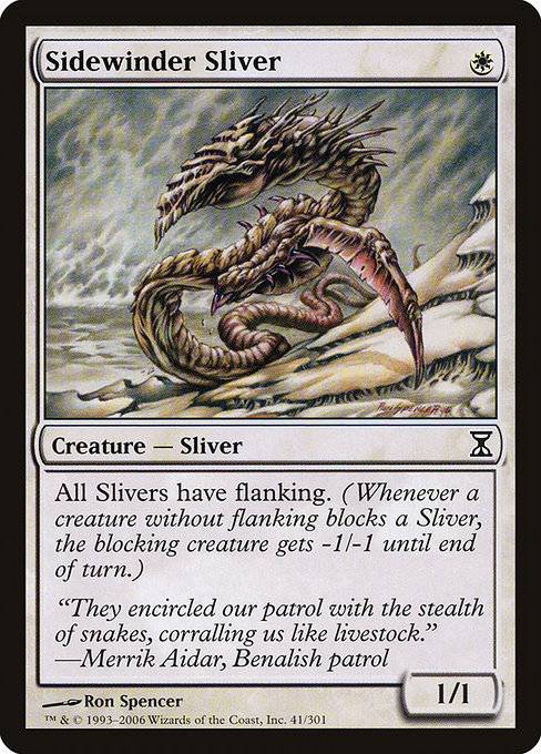 Sidewinder Sliver, art by Ron Spencer