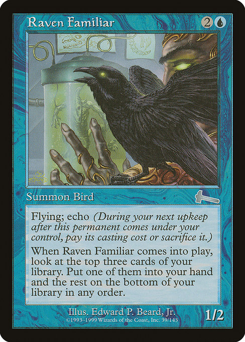 Raven Familiar, art by Edward P. Beard, Jr.