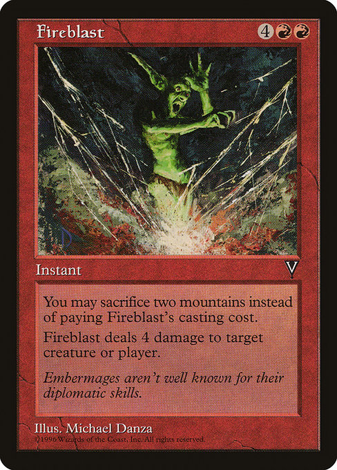 Fireblast, art by Michael Danza