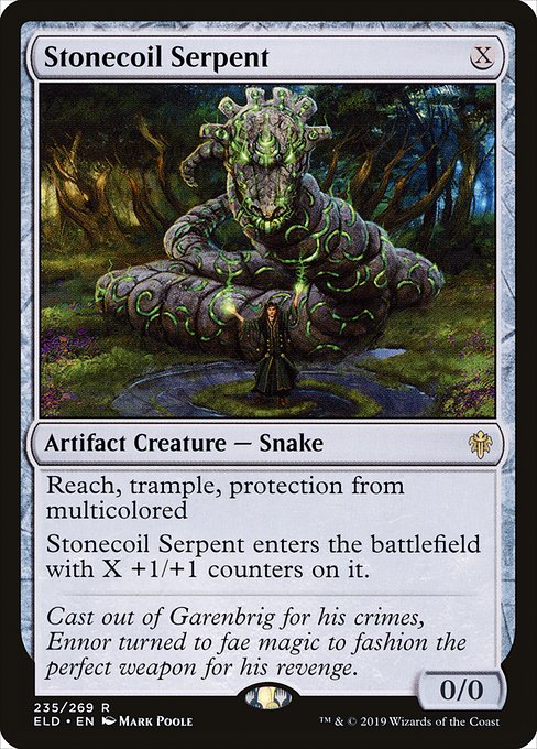 Stonecoil Serpent, art by Mark Poole
