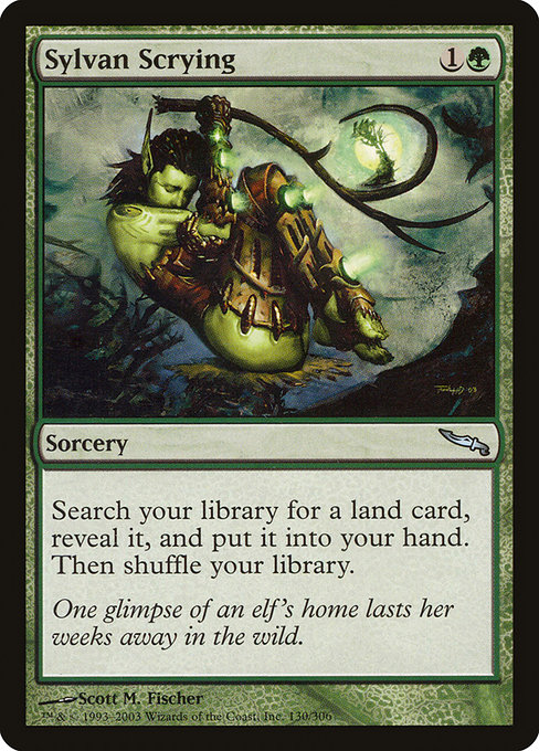 Sylvan Scrying, art by Scott M. Fischer