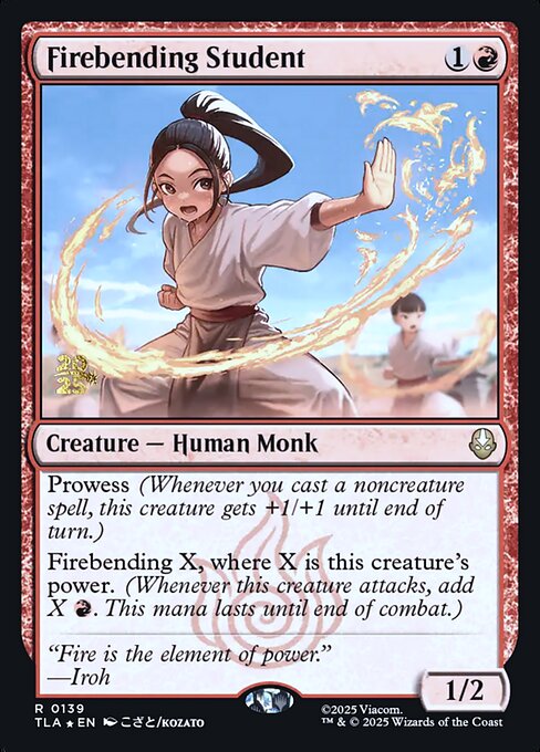Firebending Student, art by Kozato