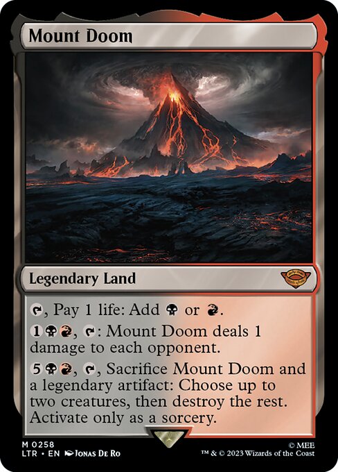 Mount Doom, art by Jonas De Ro
